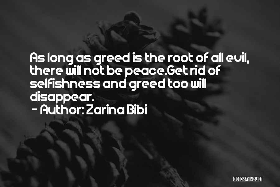 Poverty And Peace Quotes By Zarina Bibi