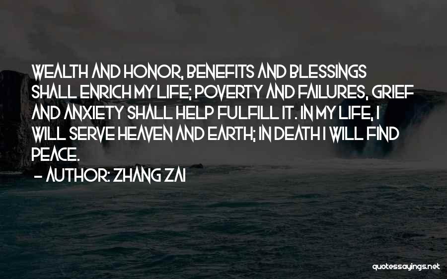 Poverty And Peace Quotes By Zhang Zai