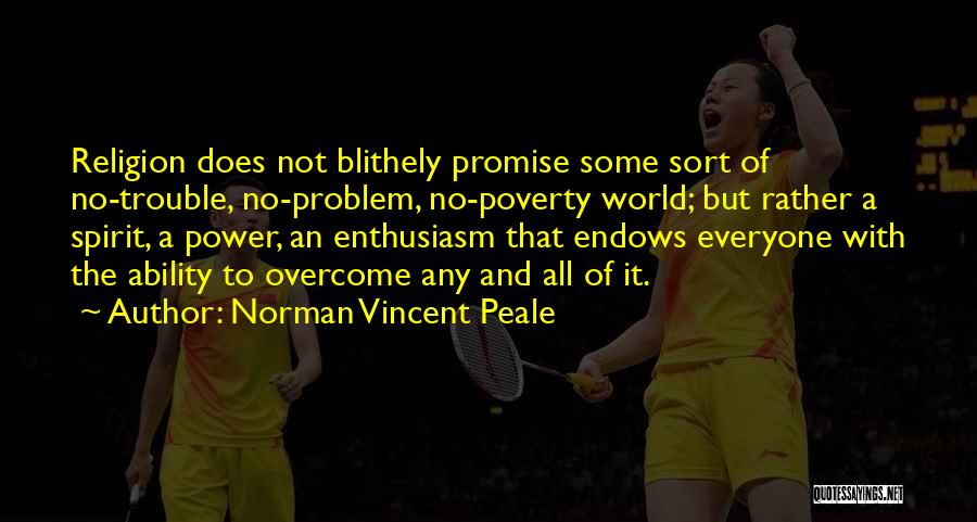 Poverty And Religion Quotes By Norman Vincent Peale