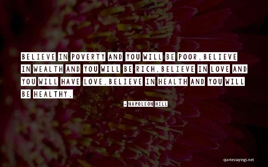 Poverty And Rich Quotes By Napoleon Hill