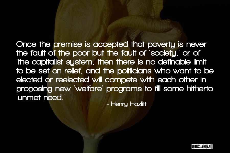 Poverty And Society Quotes By Henry Hazlitt