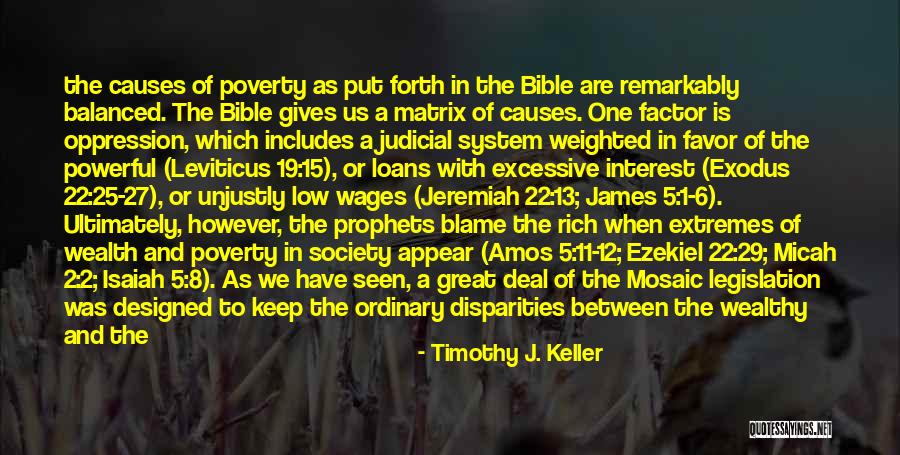 Poverty And Society Quotes By Timothy J. Keller