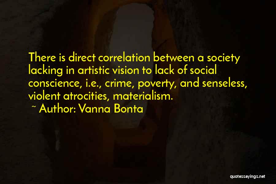 Poverty And Society Quotes By Vanna Bonta