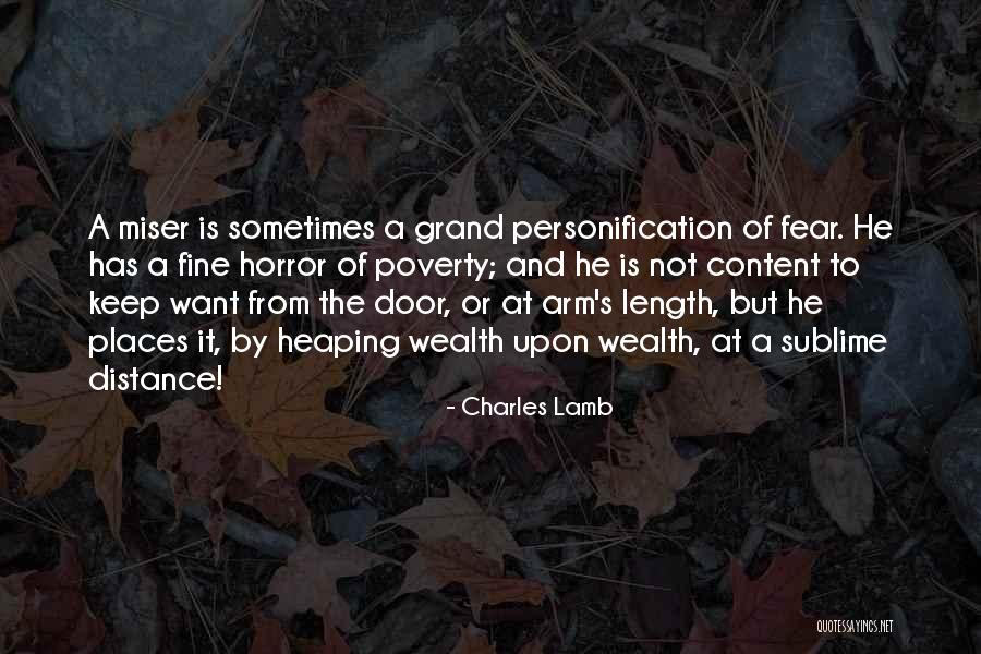 Poverty And Wealth Quotes By Charles Lamb Poverty And Wealth Quotes By Charles Lamb
