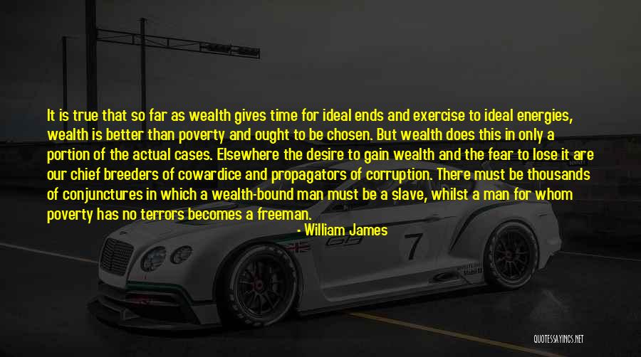 Poverty And Wealth Quotes By William James Poverty And Wealth Quotes By William James