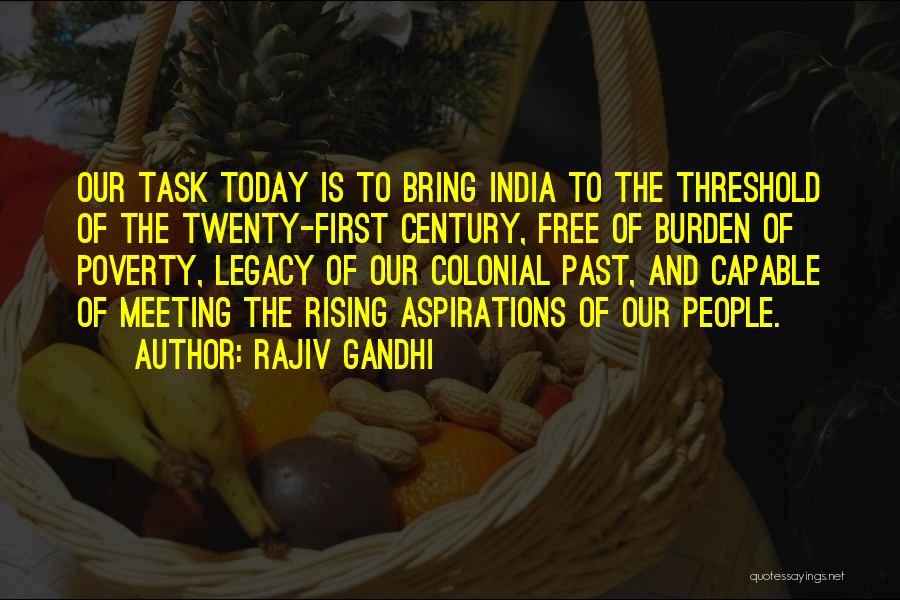 Poverty By Gandhi Quotes By Rajiv Gandhi