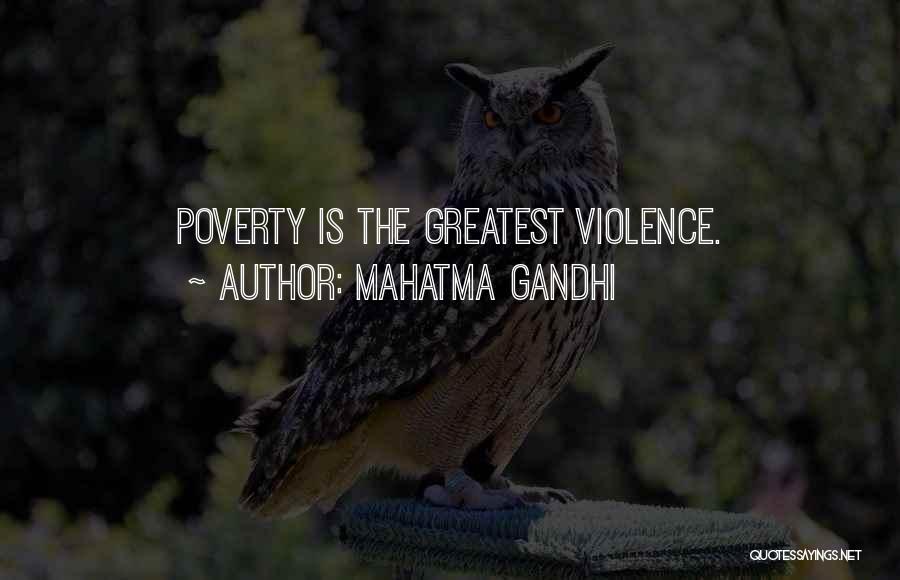 Poverty By Mahatma Gandhi Quotes By Mahatma Gandhi