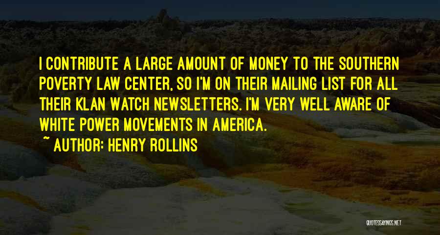 Poverty In America Quotes By Henry Rollins