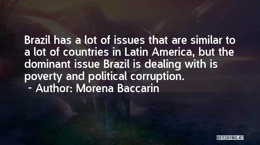 Poverty In America Quotes By Morena Baccarin