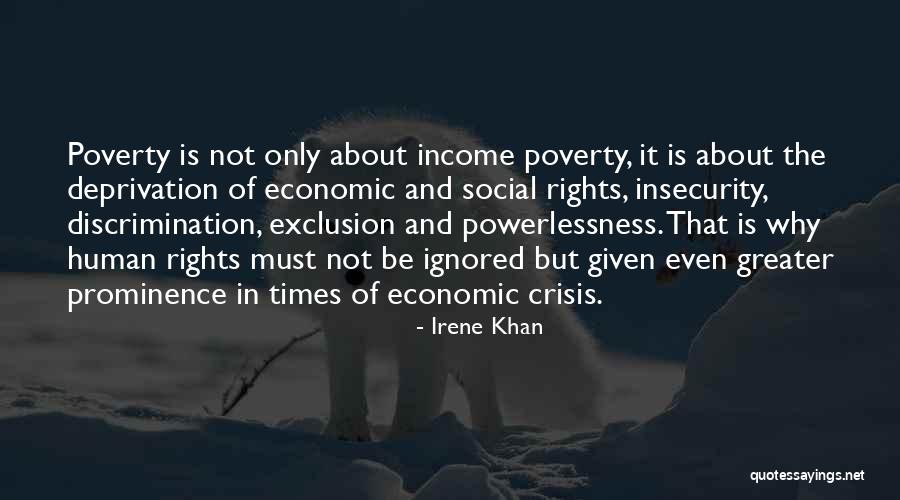 Poverty Quotes By Irene Khan