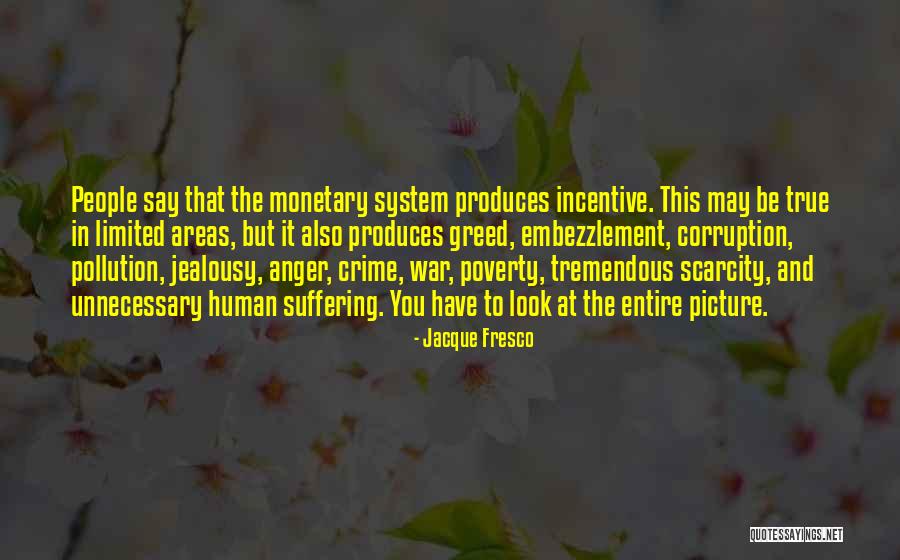 Poverty Quotes By Jacque Fresco