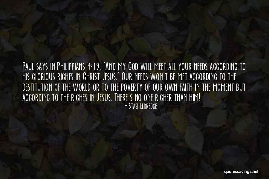 Poverty Quotes By Stasi Eldredge Poverty Quotes By Stasi Eldredge