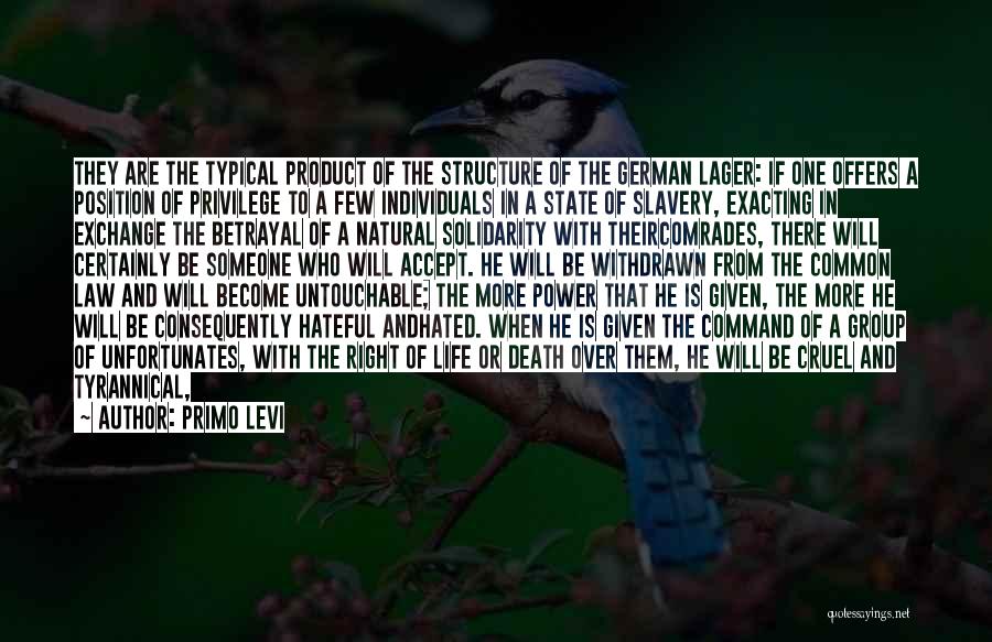 Power And Corruption Quotes By Primo Levi