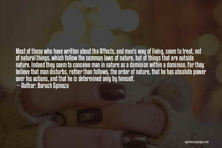 Power And Human Nature Quotes By Baruch Spinoza