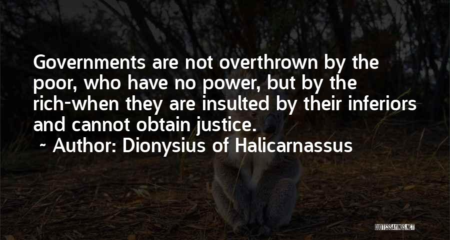 Power And Justice Quotes By Dionysius Of Halicarnassus