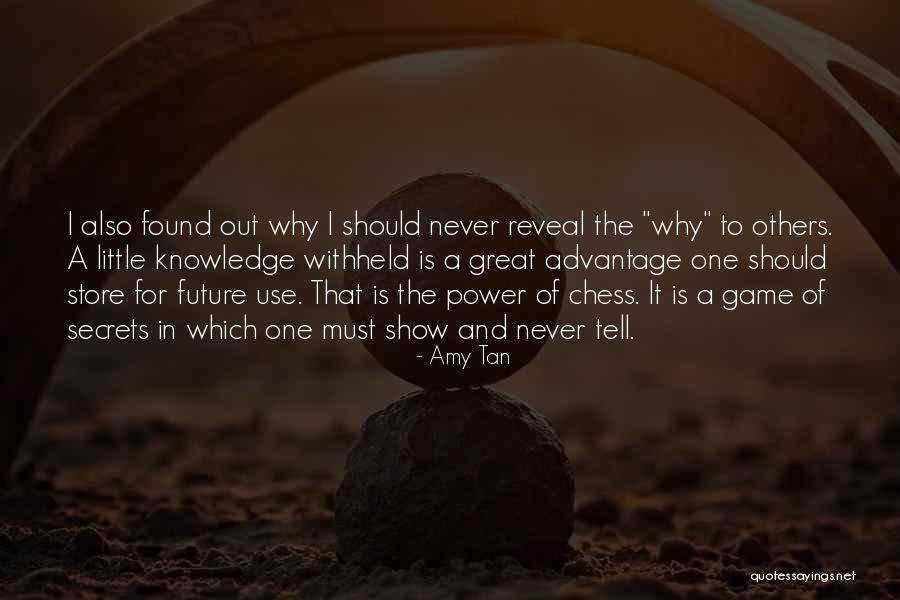 Power And Knowledge Quotes By Amy Tan