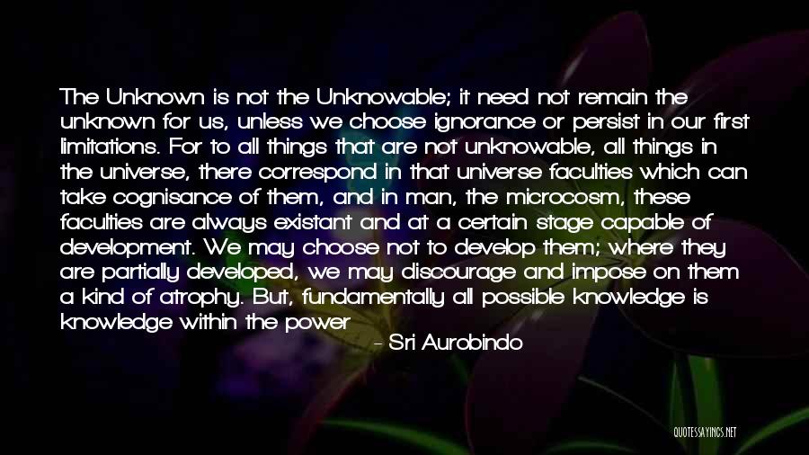 Power And Knowledge Quotes By Sri Aurobindo