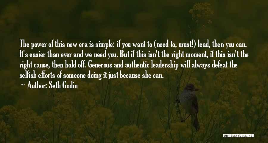 Power And Leadership Quotes By Seth Godin