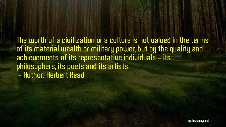 Power And Wealth Quotes By Herbert Read