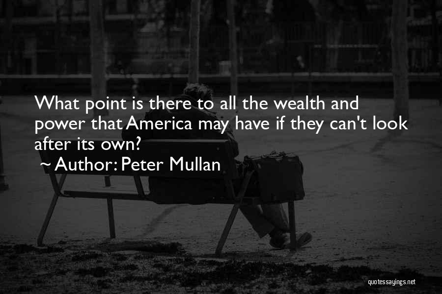 Power And Wealth Quotes By Peter Mullan