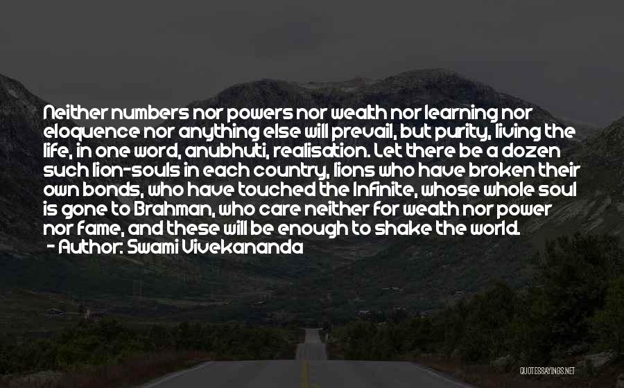 Power And Wealth Quotes By Swami Vivekananda