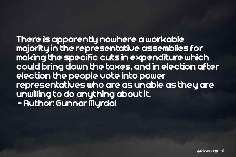 Power Cuts Quotes By Gunnar Myrdal