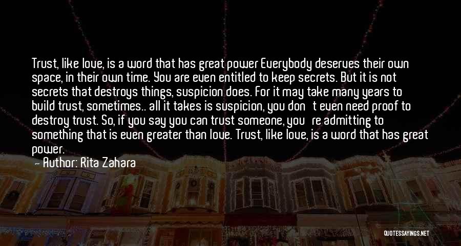 Power Destroys Quotes By Rita Zahara