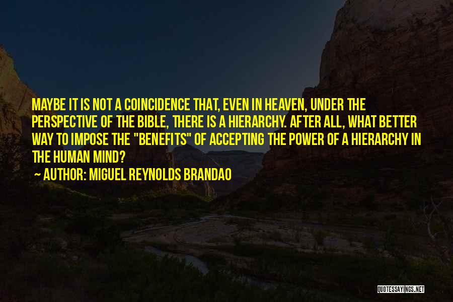 Power Hierarchy Quotes By Miguel Reynolds Brandao
