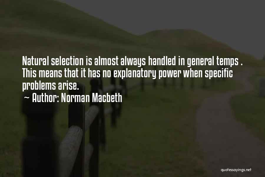 Power In Macbeth Quotes By Norman Macbeth