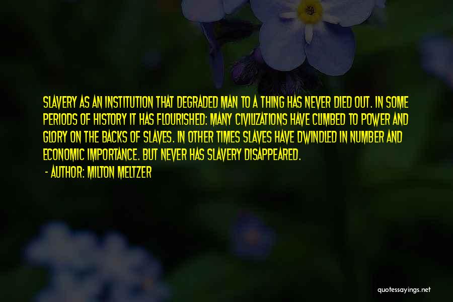 Power In Numbers Quotes By Milton Meltzer