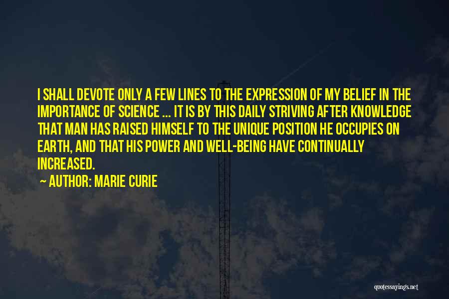 Power Lines Quotes By Marie Curie