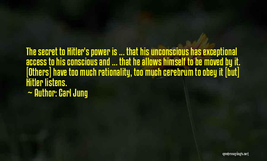 Power Obey Quotes By Carl Jung