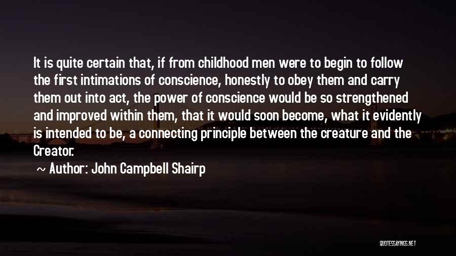 Power Obey Quotes By John Campbell Shairp