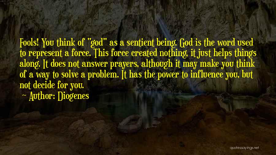 Power Of A Word Quotes By Diogenes