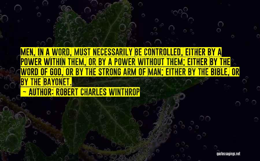 Power Of A Word Quotes By Robert Charles Winthrop