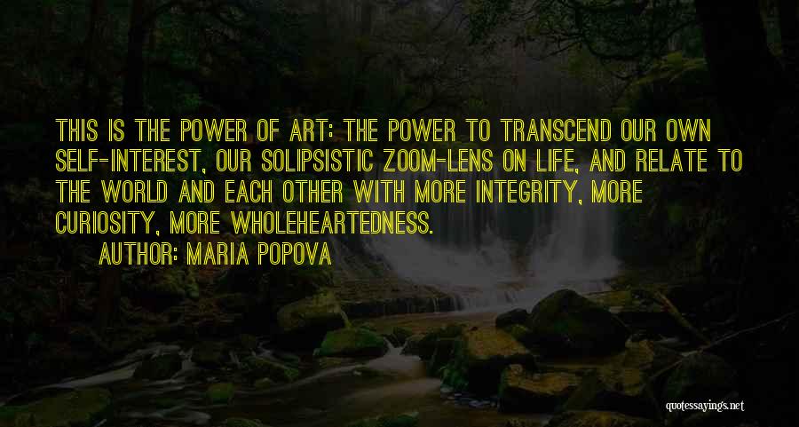 Power Of Art Quotes By Maria Popova