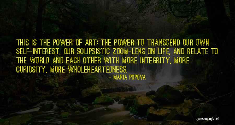 Power Of Art Quotes By Maria Popova