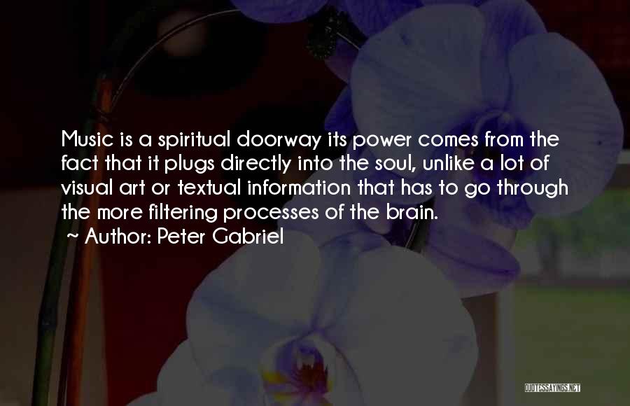 Power Of Art Quotes By Peter Gabriel