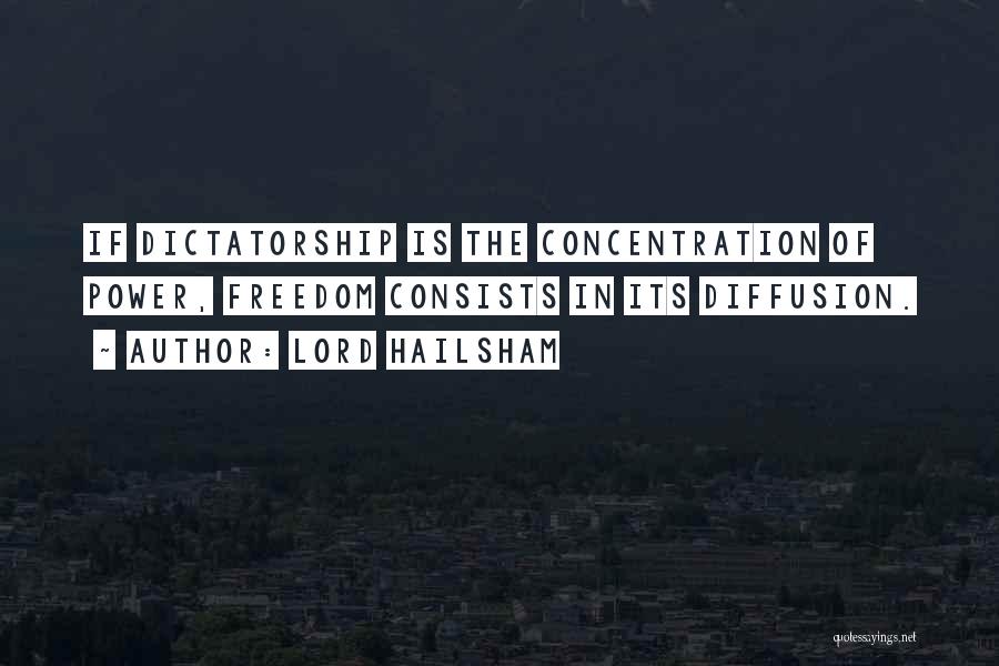 Power Of Concentration Quotes By Lord Hailsham