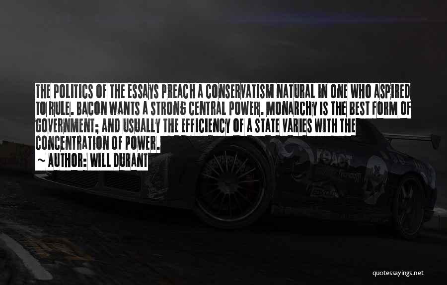 Power Of Concentration Quotes By Will Durant