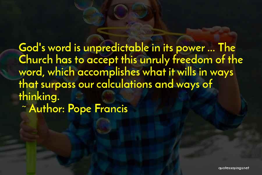 Power Of God Quotes By Pope Francis