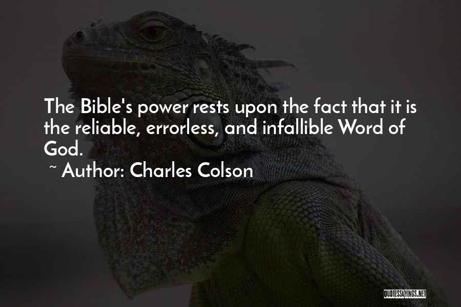 Power Of God Word Quotes By Charles Colson