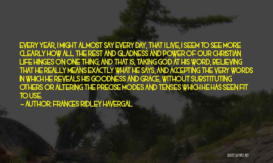 Power Of God Word Quotes By Frances Ridley Havergal