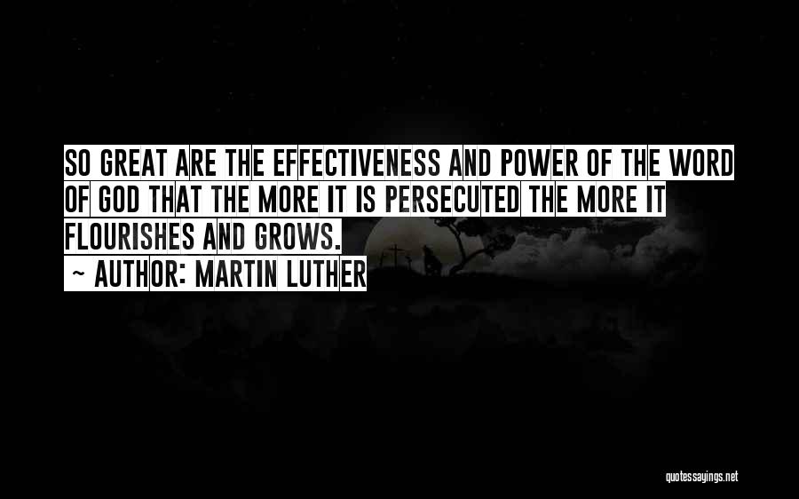 Power Of God Word Quotes By Martin Luther