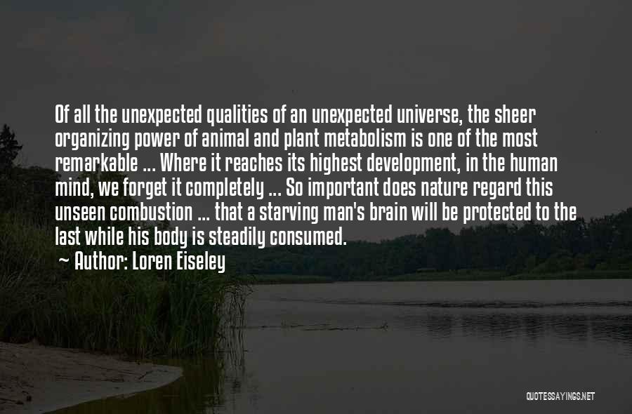 Power Of Human Mind Quotes By Loren Eiseley