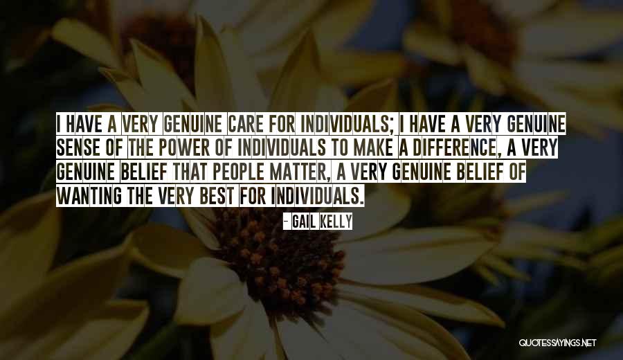 Power Of Individuals Quotes By Gail Kelly