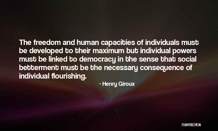 Power Of Individuals Quotes By Henry Giroux