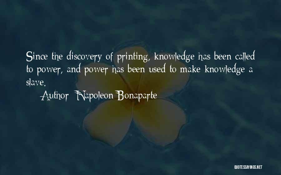 Power Of Knowledge Quotes By Napoleon Bonaparte