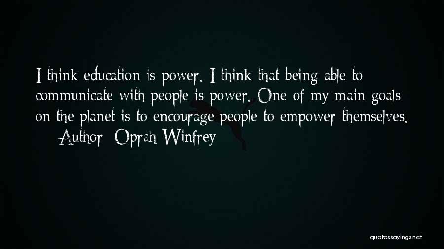 Power Of Knowledge Quotes By Oprah Winfrey
