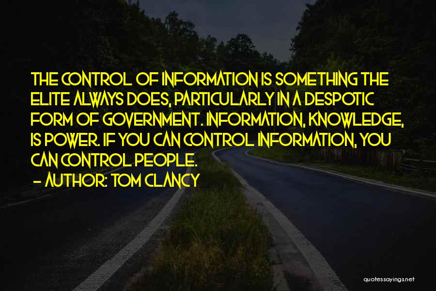 Power Of Knowledge Quotes By Tom Clancy